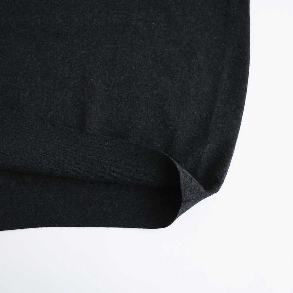 SUNSHINE CASHMERE POLO #HEATHER BLACK [BN-26FM-059]
