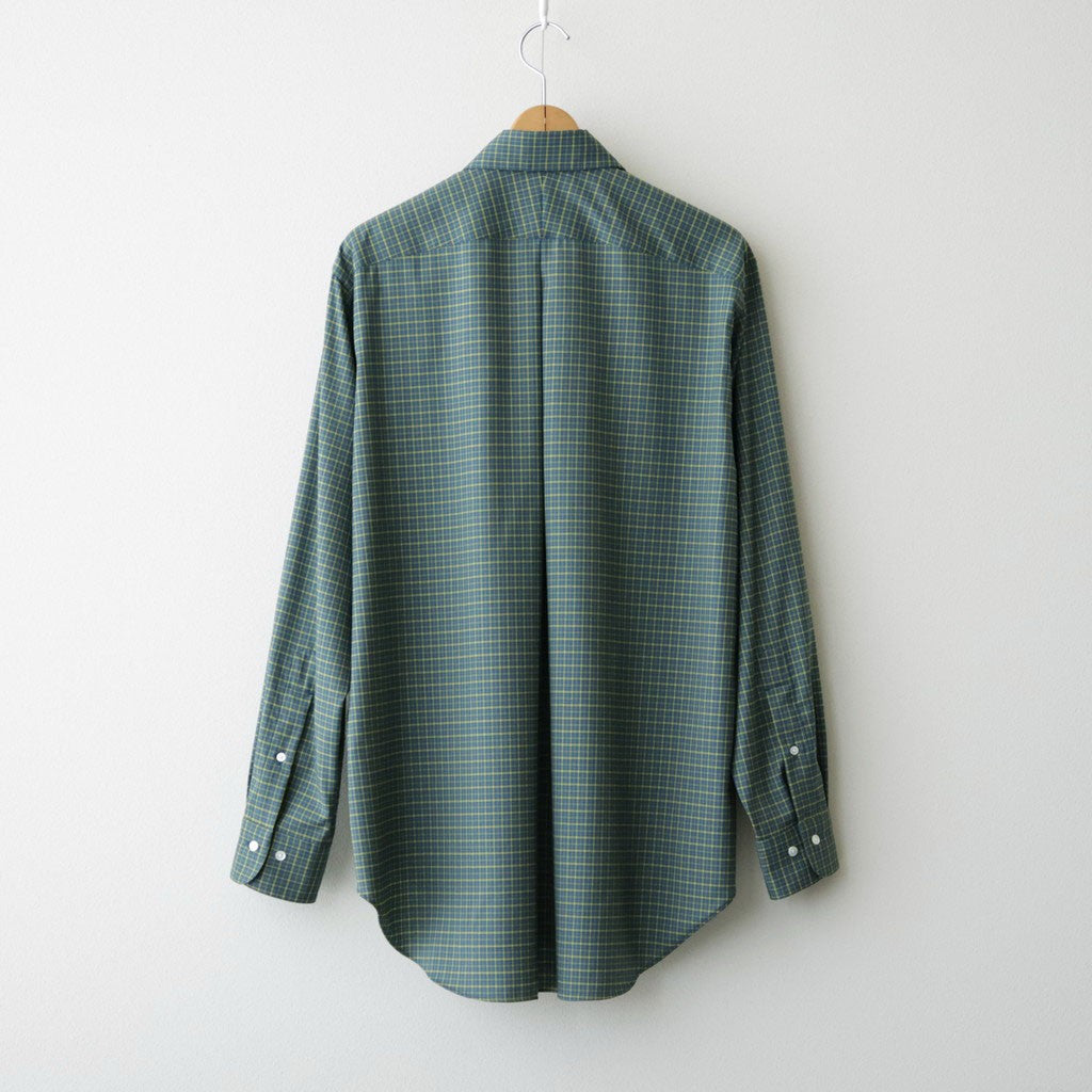 REGULAR FIT DRESS SHIRT #GREEN CHECK [A26C11SH01C]