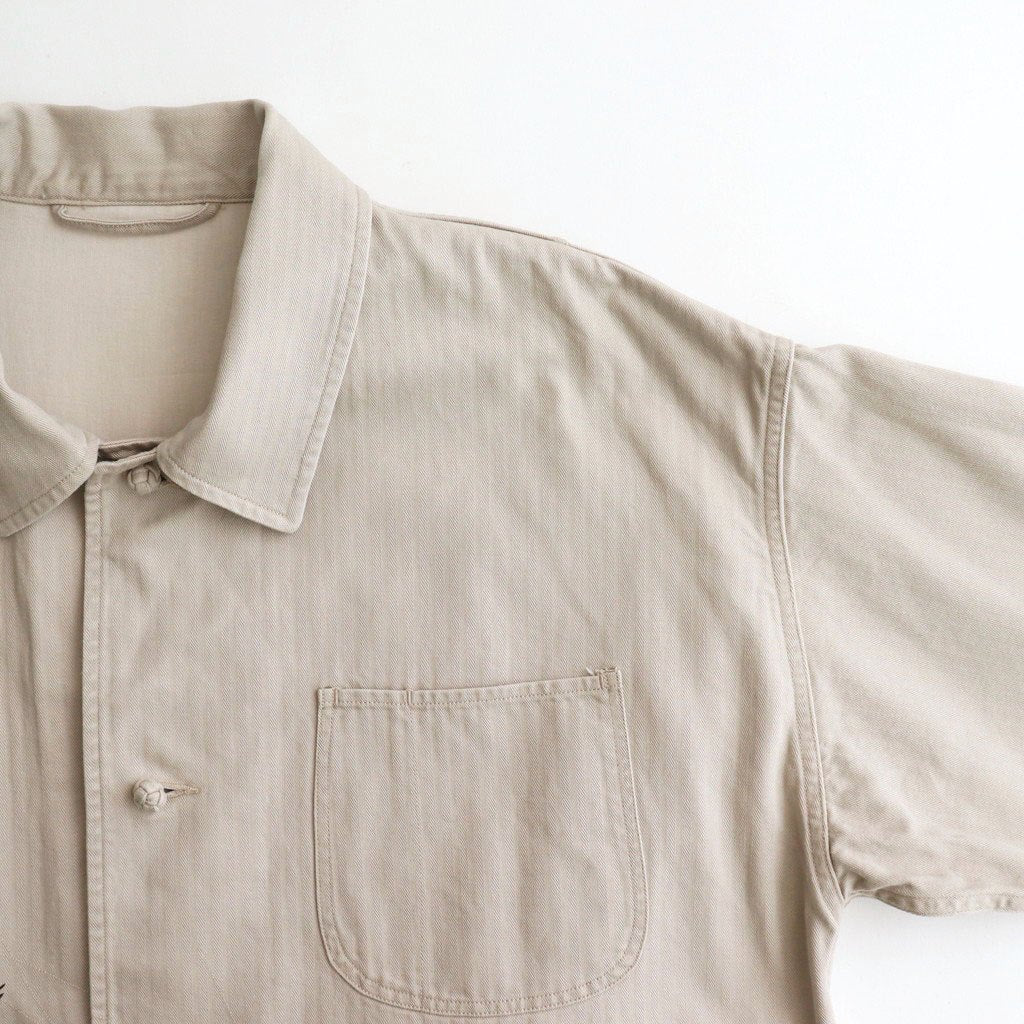 PATINA HERRINGBONE SOUVENIR JACKET #BONE [251OJ-JK16]