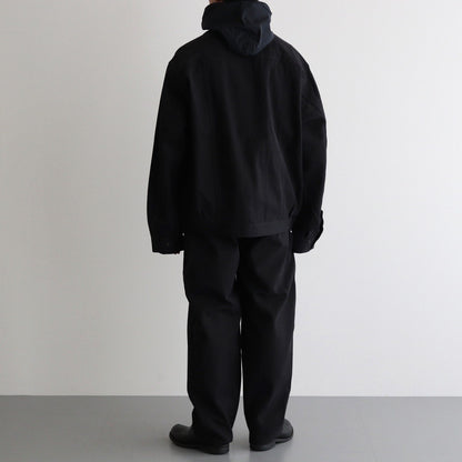 HOODED SPORTING BLOUSON #INK BLACK [PMLW-OT01]