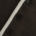 Cotton Silk Henleyneck #Charcoal [NEP-SS2627]