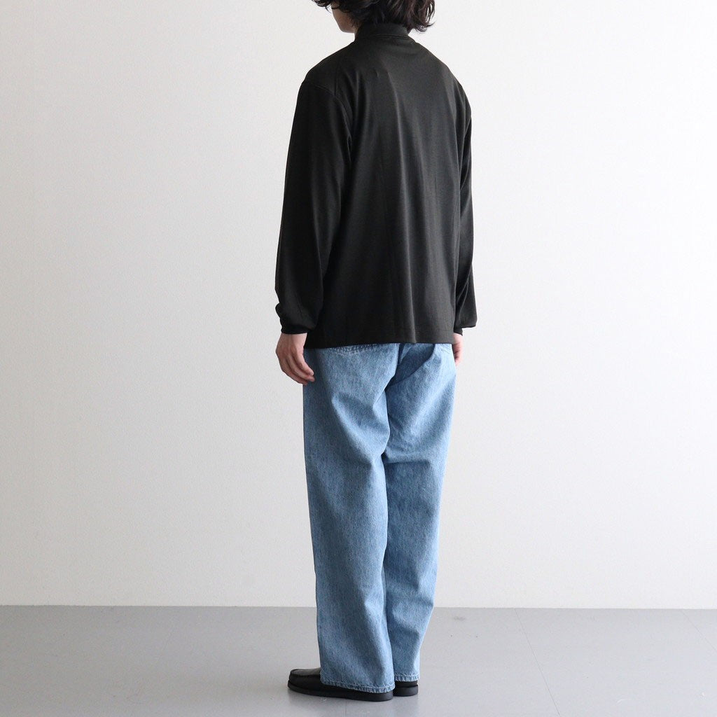 Linen Cotton Denim Field Pants #Indigo Bleach [N26FC029]