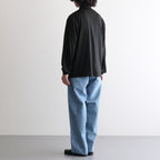 Linen Cotton Denim Field Pants #Indigo Bleach [N26FC029]