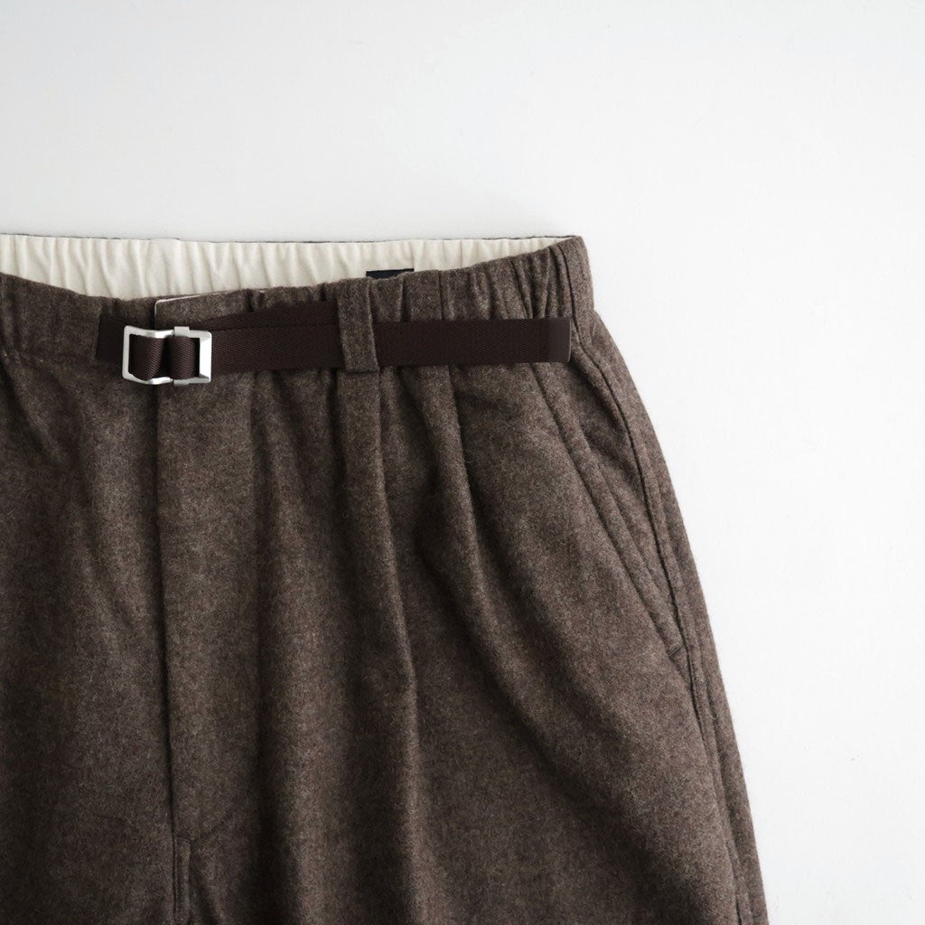 Wool Nylon Melton Pants #Brown [S26FC053]