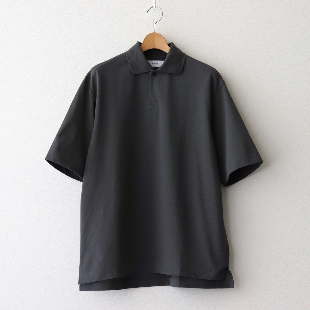 ONE BUTTON POLO S/S TEE #M.GRAY [M25A15CS02B]