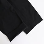 CLASSIC FIT DOUBLE PLEATED TROUSERS #BLACK [A25A05PT01C]