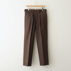 DOUBLE-PLEATED SMARTY TROUSER #WHISKY [252OJ-PT08]