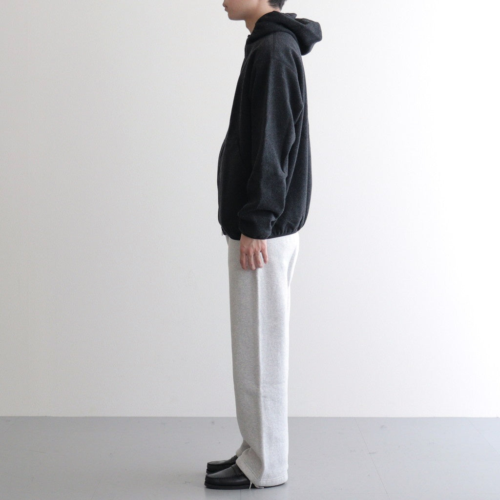 HOODED FLEECE JACKET #CHARCOAL [PMAU-CL03]