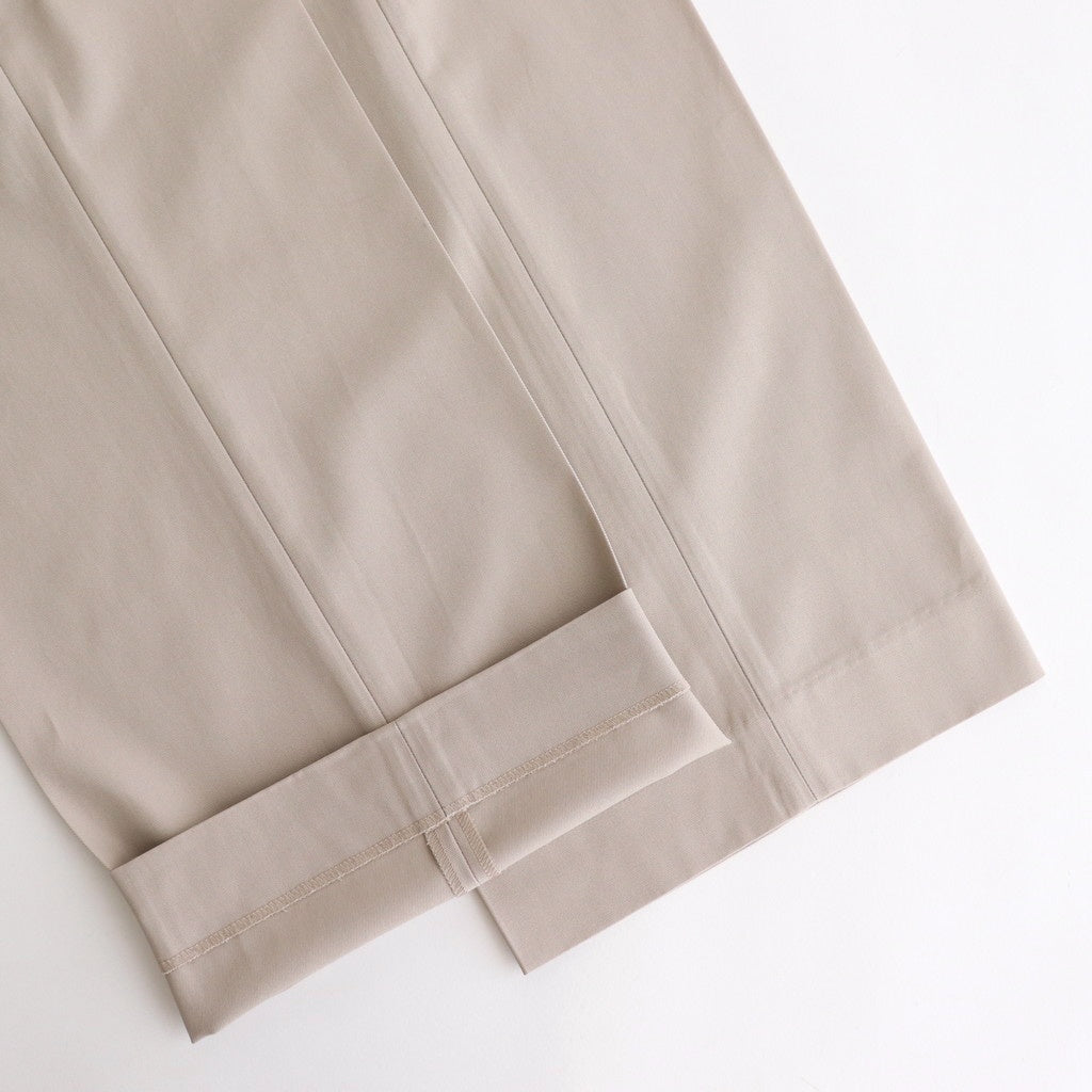WIDE STRAIGHT TROUSERS #LIGHT GRAY [A25C04PT03C]
