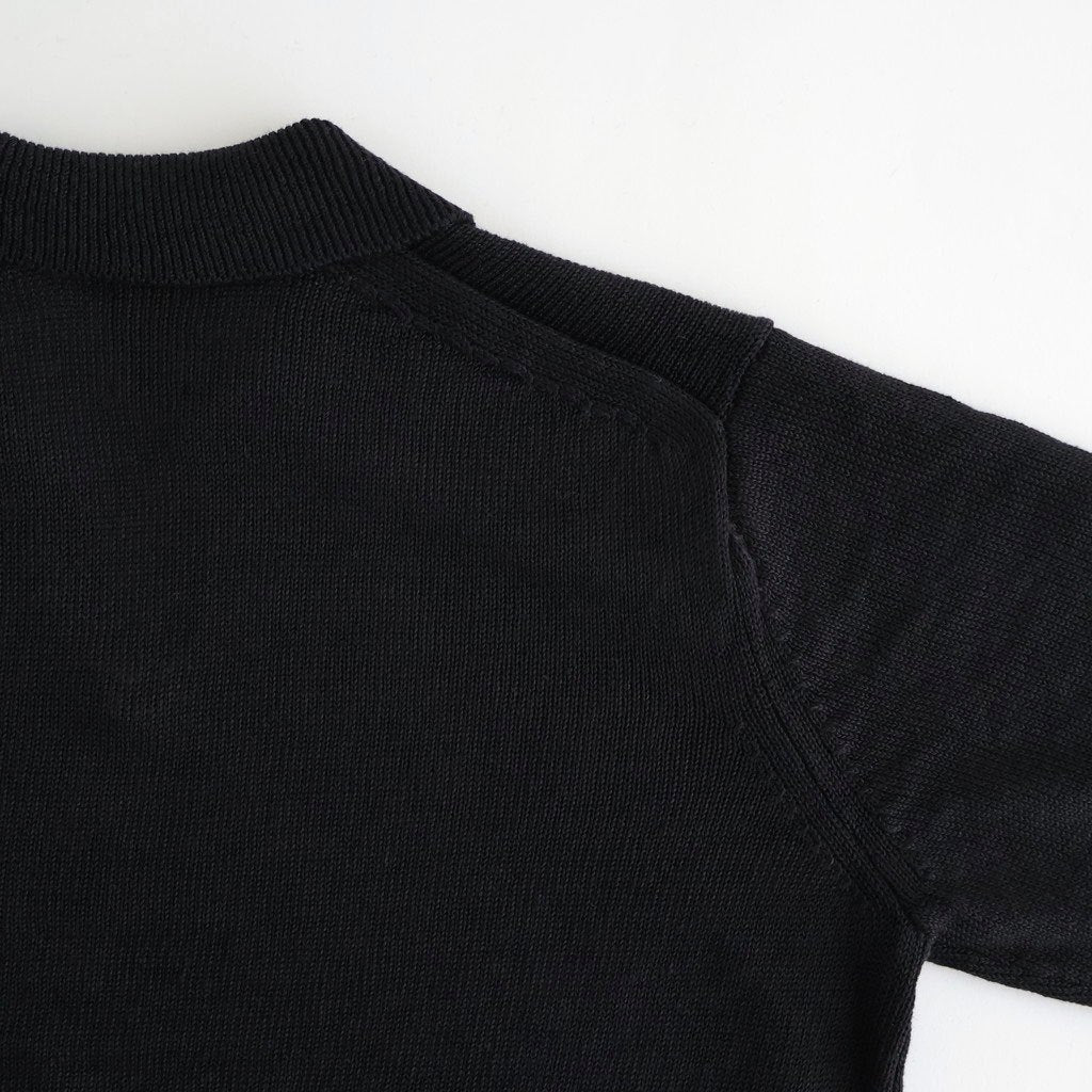 WASHED HIGH COUNT LINEN SKIPPER #BLACK [BN-26SL-015]