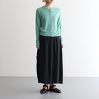 Wool Rib Cardigan #FadeGreen [BHSW24F13F26]