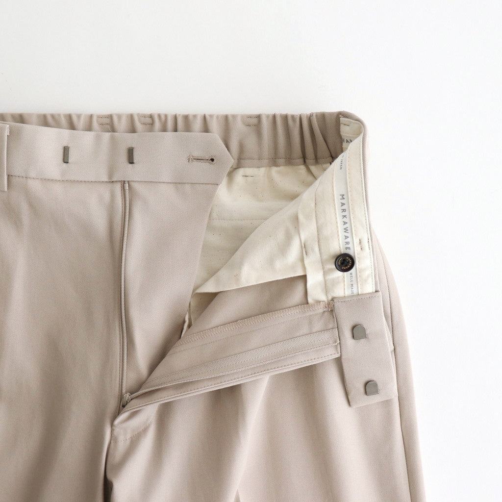 WIDE STRAIGHT TROUSERS #LIGHT GRAY [A25C04PT03C]