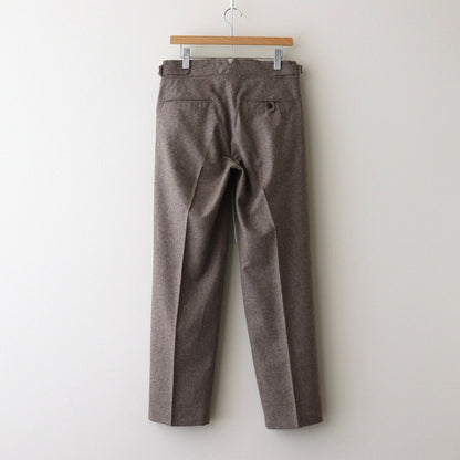 DOUBLE-PLEATED SMARTY TROUSER #TAUPE [242OJ-PT05]