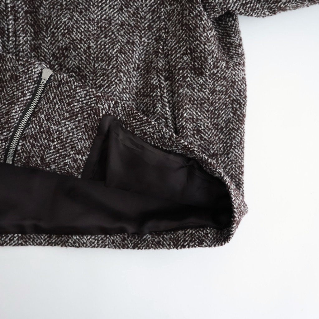LOOP TWEED SEAM POCKET BLOUSON #HERRINGBONE LOOP TWEED [26W-BIS-JK26H]