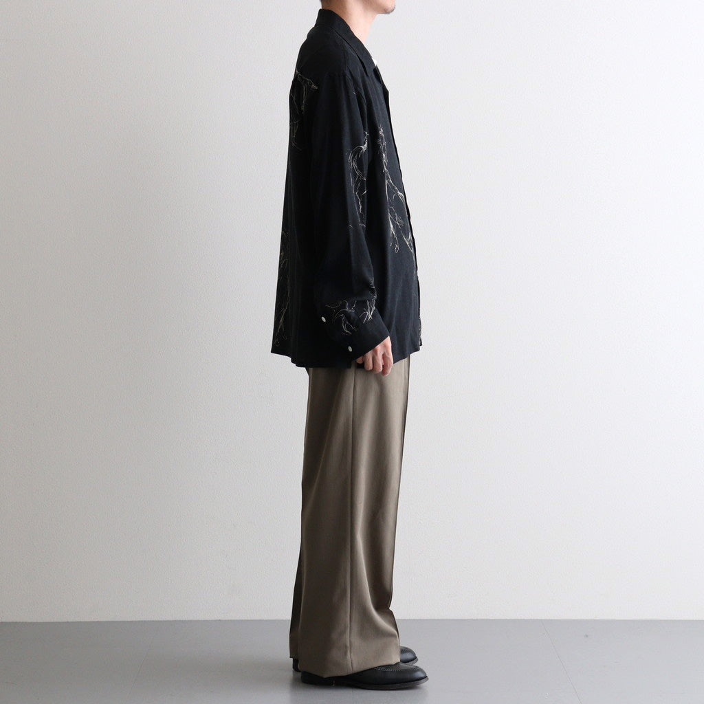 DOUBLE-PLEATED BUGS TROUSER #MOREL [261OJ-PT29]