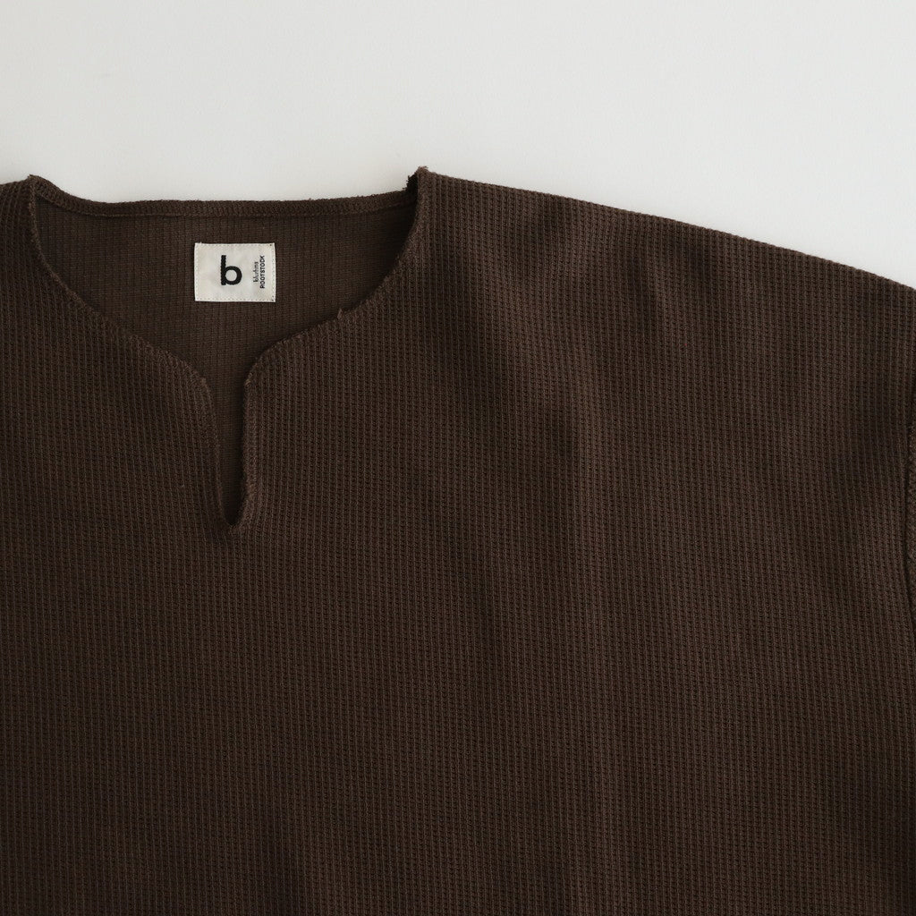 Rough&Smooth Thermal Over Neck L/S #KhakiBrown [bROOTS24F30]