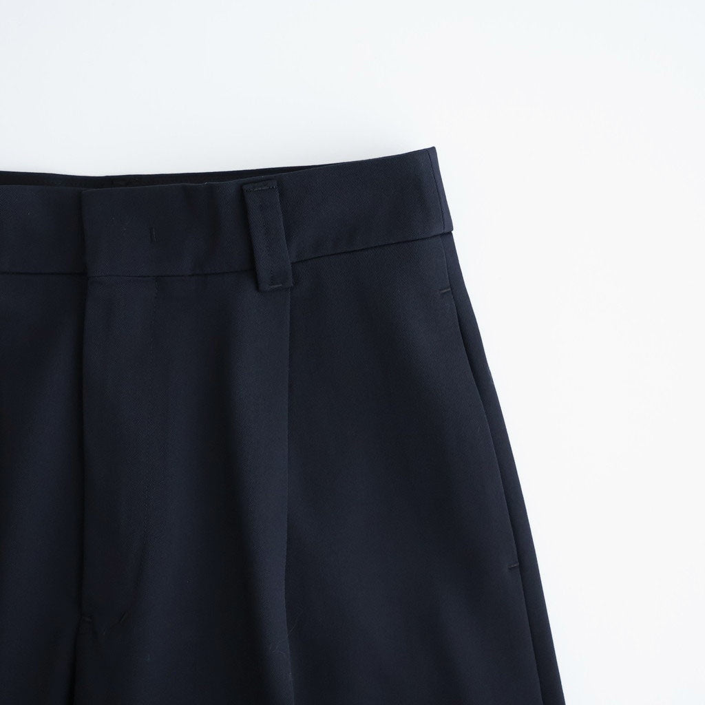 Wool Gabardine Wide Trousers #NAVY [NEP-AW2655]