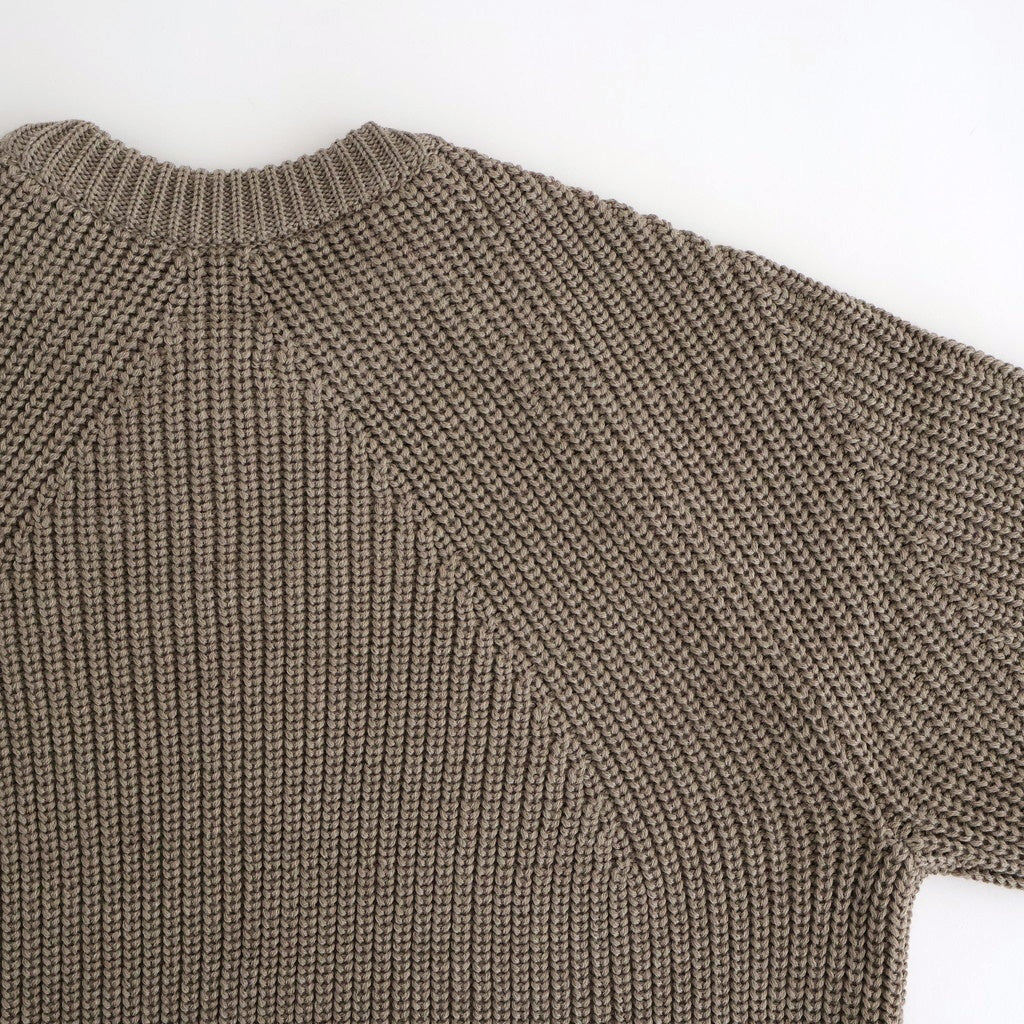 SIGNATURE CREW NECK #MELANGE BROWN [BN-25FM-038]