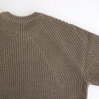 SIGNATURE CREW NECK #MELANGE BROWN [BN-25FM-038]