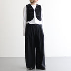 GRASSY RACE PETIT VEST #BLACK [BN-25SL-029]