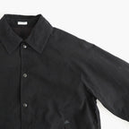 WAXED CLOTH FIELD COACH JACKET #INK BLACK [PMAW-OT04]