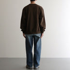 Soft&Hard Sweat Crew-Neck P/O #KhakiBrown [bROOTS24F21]