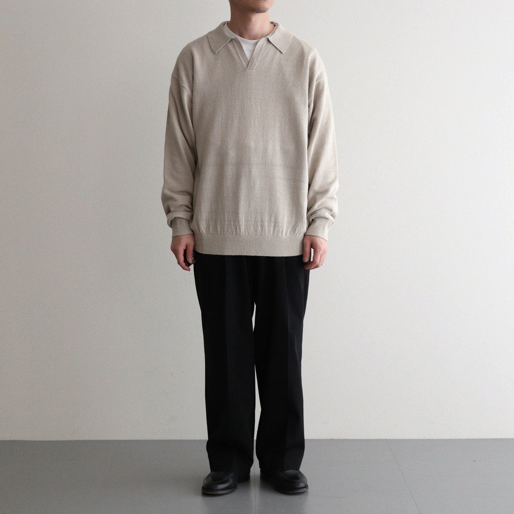 SILK POLO SKIPPER #IVORY [BN-25SM-037]