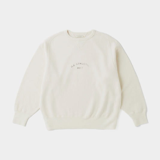 CREW-NECK ATHLETIC TOPS #RAW WHITE [242OJ-CT03]