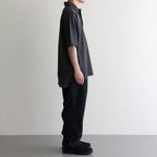 Moss Stitch Field Big Polo #Charcoal [N25SH091]