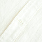 Grandad Collar Dobby Stripe Shirt #Off White [6061-1103]