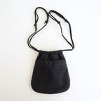 DRAWSTRING BAG #NAVY [BG-32-C-NUBCK-4]