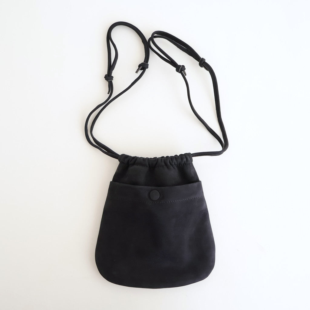 DRAWSTRING BAG #NAVY [BG-32-C-NUBCK-4]