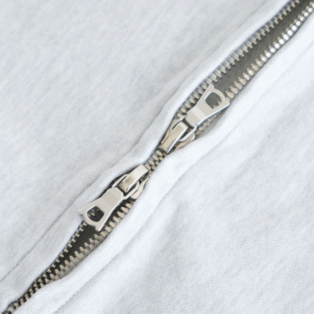 Thin-Sweat Hoodie Zip #HeatherWhite [bROOTS25S24S26]