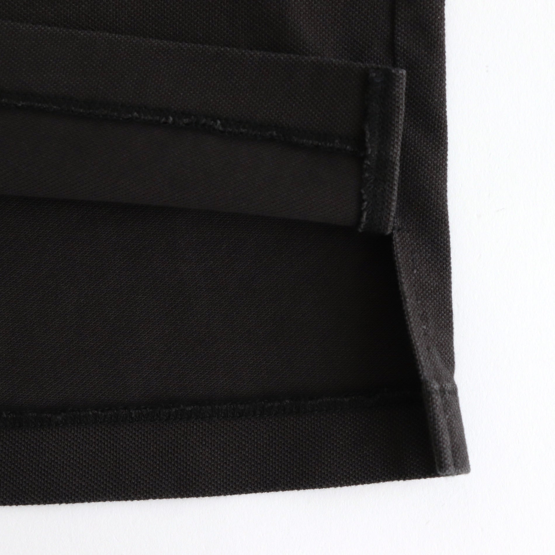 TWO BUTTON POLO L/S TEE #INK BLACK [M25A15CS01C]