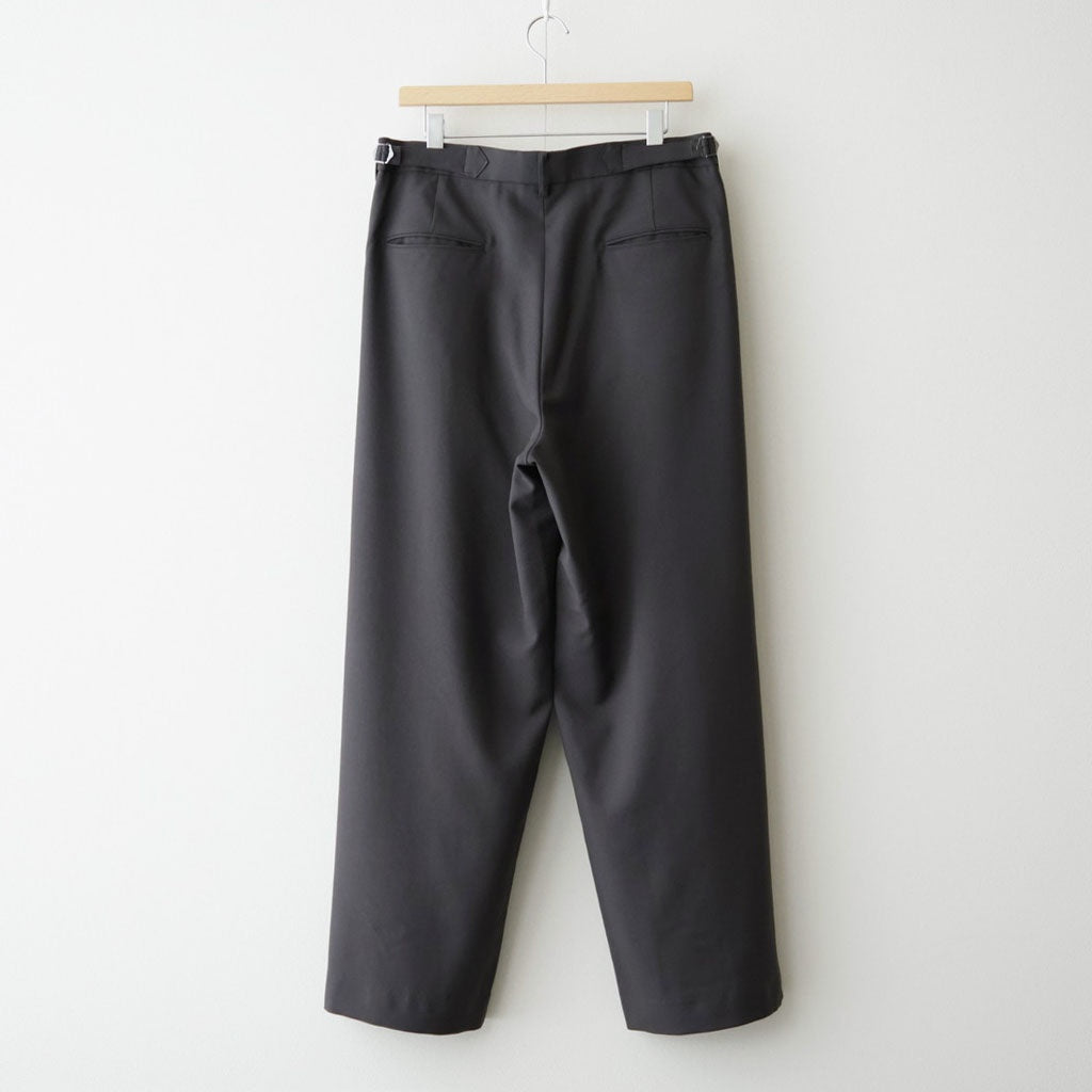 DOUBLE PLEATED BUGGY TROUSERS #CHARCOAL GRAY [M26C06PT01C]