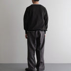 WOOL LINEN 1TUCK SLACKS #MIX BLACK [26S-BIS-PT03M]