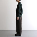 Thin-Sweat Crew-Neck P/O #DarkGreen [bROOTS25S22]