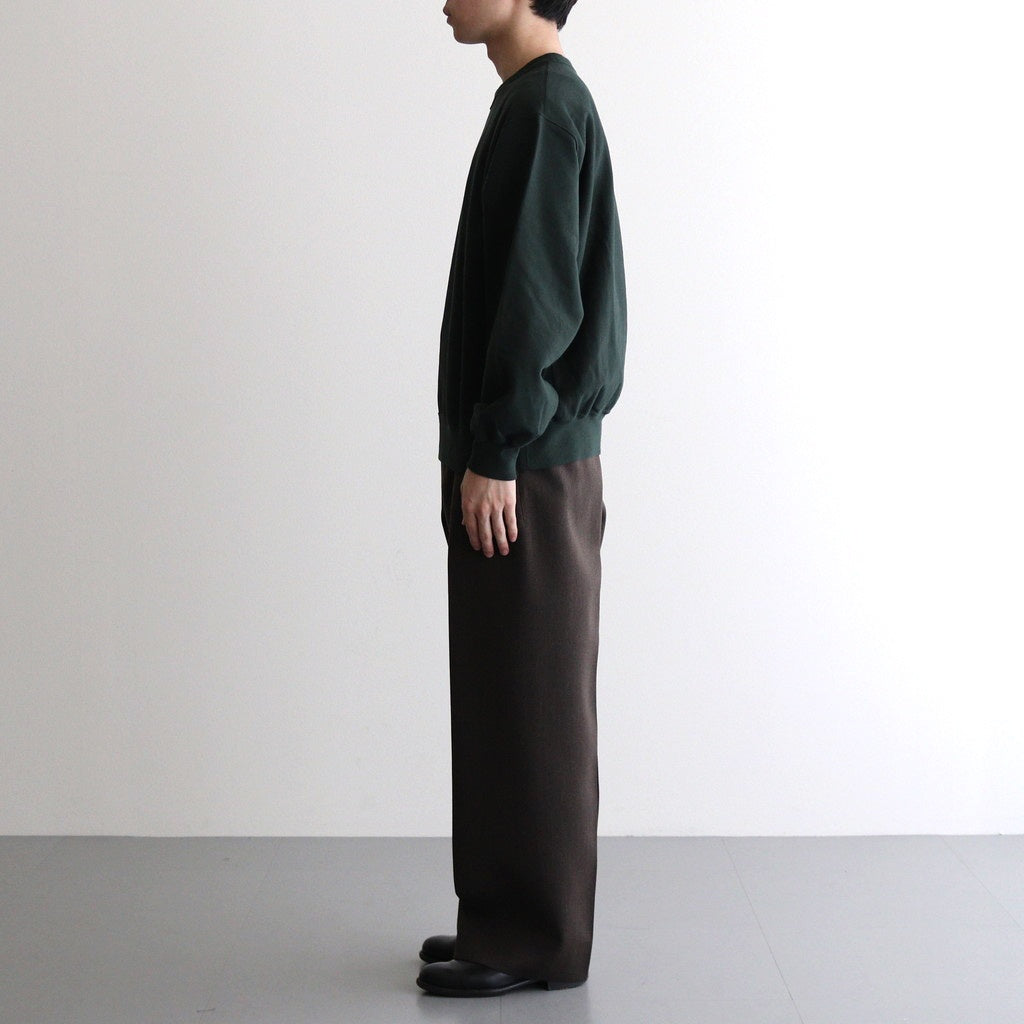 Thin-Sweat Crew-Neck P/O #DarkGreen [bROOTS25S22]