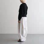 GRASSY LACE CREW NECK #BLACK [BN-26SL-028]