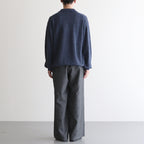 WIDE LEG EASY PANTS #HERRINGBONE [M25C12PT02C]