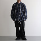Flannel PALAKA Check Shirt #Navy [S25FG016]