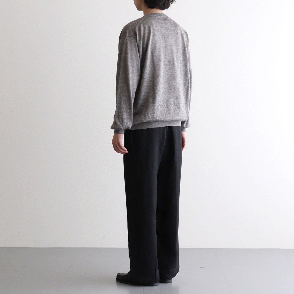 CHOMA CREW NECK #GREIGE [BN-26SM-058]