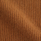 CASHMERE FOX FINGERHOLE BOAT NECK #CAMEL [BN-25FL-041]