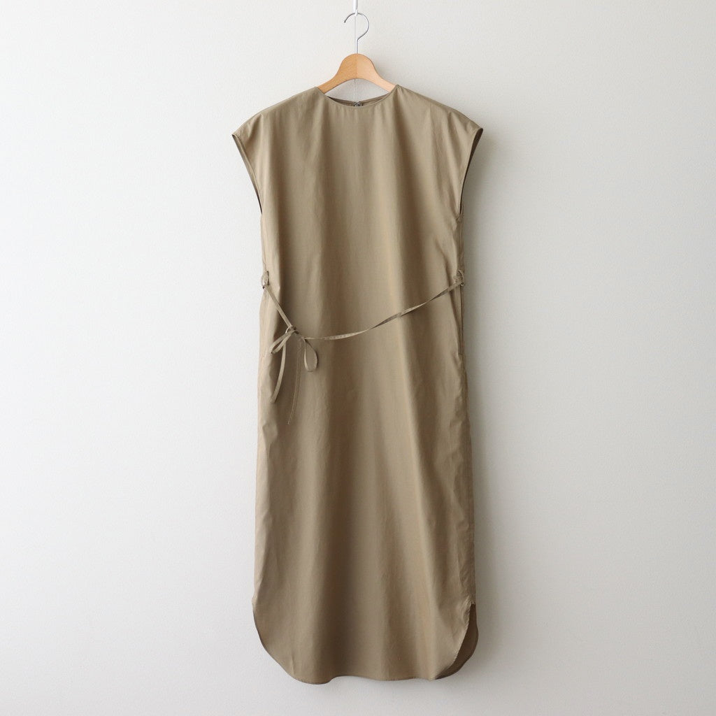 Chambray Sleeveless Dress #OliveBeige [BHSW25S10]