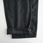 Wool Nylon Melton Pants #Charcoal [S26FC053]