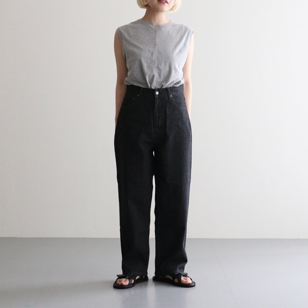 Ni Organic Cotton Denim 5Poket #Black [NEP-SS2607]