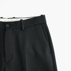 FLAT FRONT WIDE TROUSERS #BLACK [A26C15PT02C]