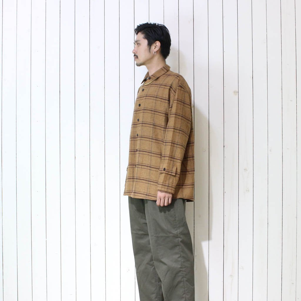 ETHOS | エトス NOISE CHECK SHIRTS #BROWN [ET20AW-C004] – Diffusion