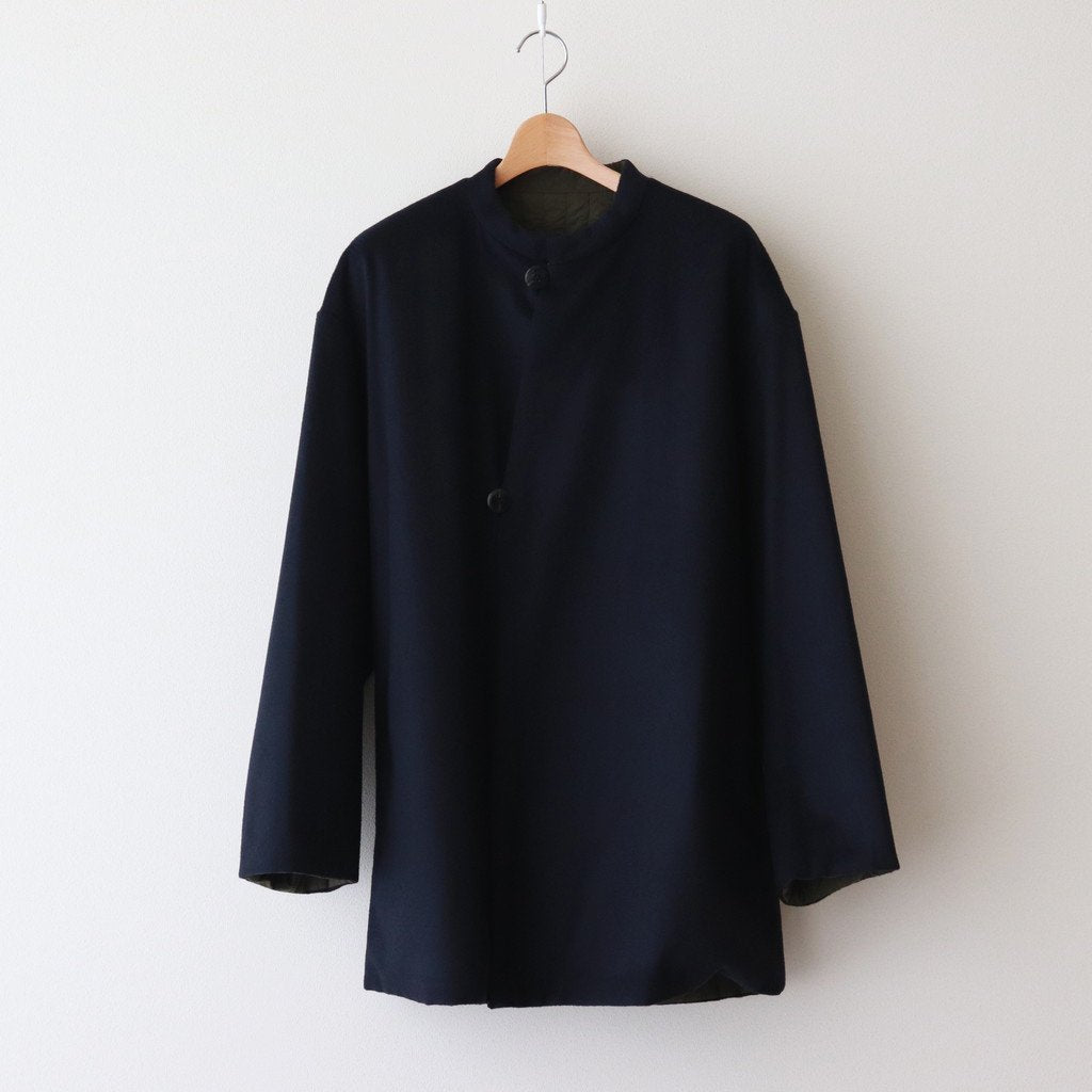 KIJI | キジ WOOL-QUILTING REVERSIBLE COAT #NAVY/KHAKI [KIJI63