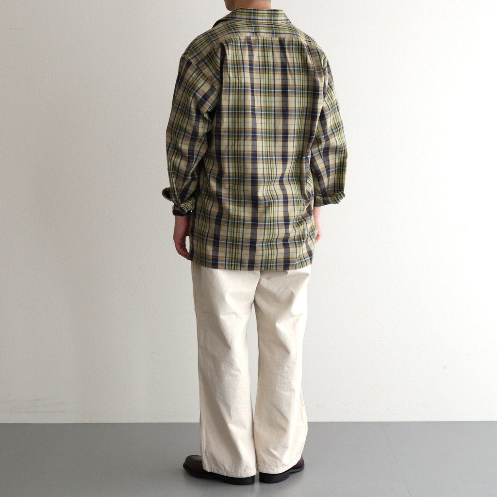 PHIGVEL MAKERS & Co. | フィグベル MADRAS RESORT SHIRT #BEIGE/NAVY